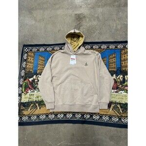 Nike Jordan Flight Heritage Hoodie Desert/Gold DV7561-277 Men Pullover Sz L NWT